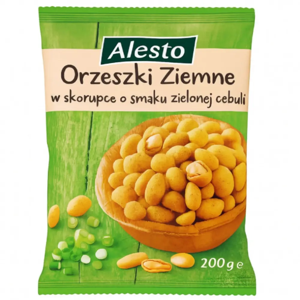 Арахіс в клярі зі смаком цибулі Alesto 200 г.