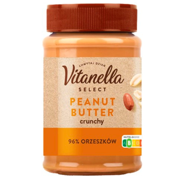 Арахісова паста з кранчами Vitanella 450г.