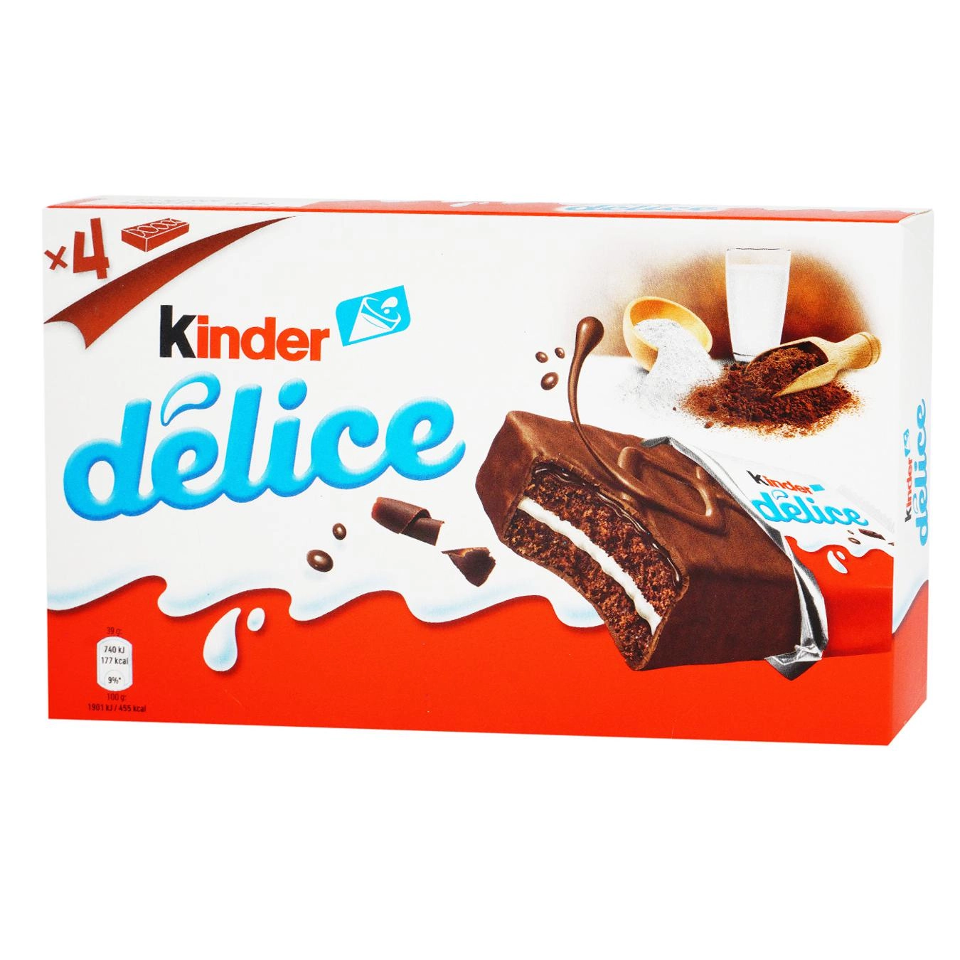 Бісквітне тістечко Kinder Delice 156 г.