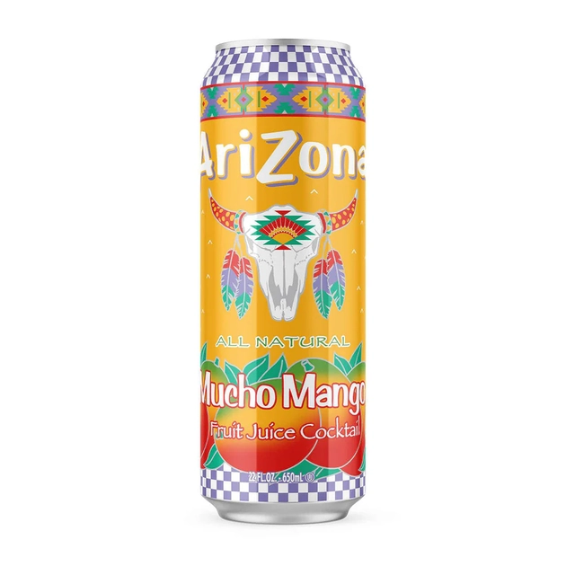 Чай холодний Mucho Mango Fruit Juice Cocktail Arizona 650 мл.