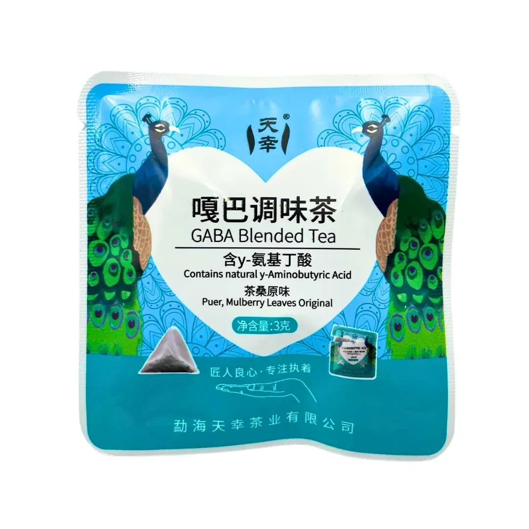 Чай китайський порційний шен пуер Габа з листям шовковиці 3 г.