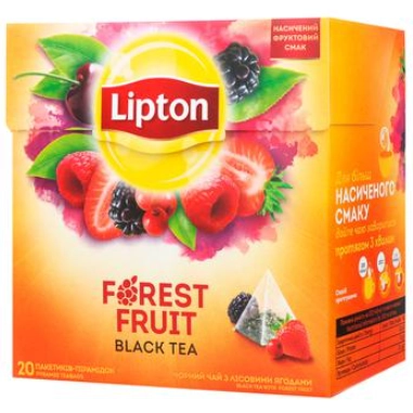 Чай в пірамідках forest fruit Lipton 32г.