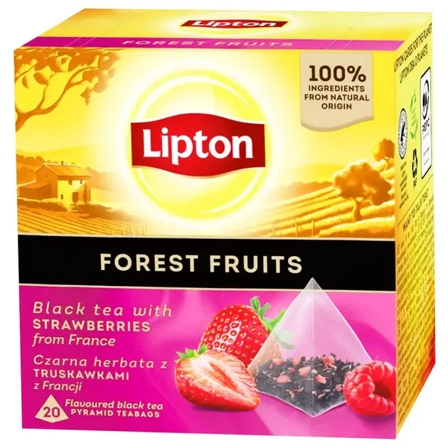 Чай в пірамідках forest fruit Lipton 32г.