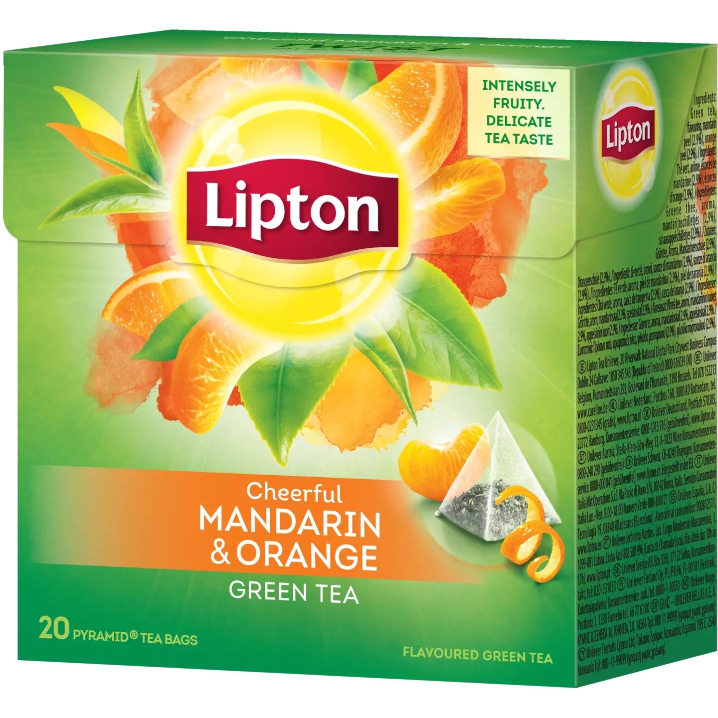 Чай в пірамідках mandarin/orange Lipton 32г.