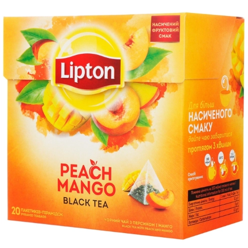 Чай в пірамідках peach/mango Lipton 32г.
