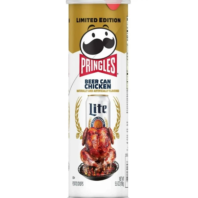 Чипси Pringles Miller Lite Beer Can Chicken 158г.