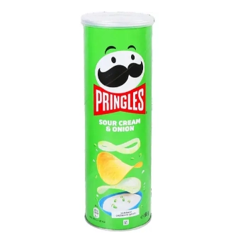 Чипси зі смаком сметани та цибулі Pringles 165 г.