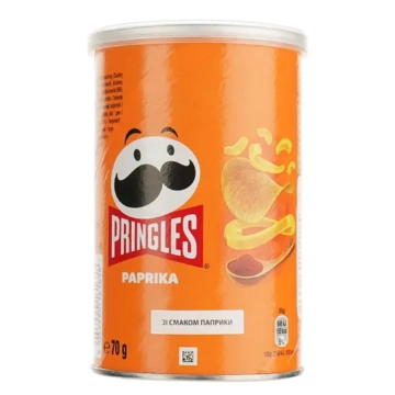 Чипси зі смаком паприки Pringles 70г
