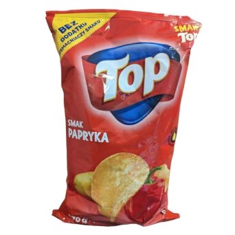 Чипси зі смаком паприкм ТОР 150 г.