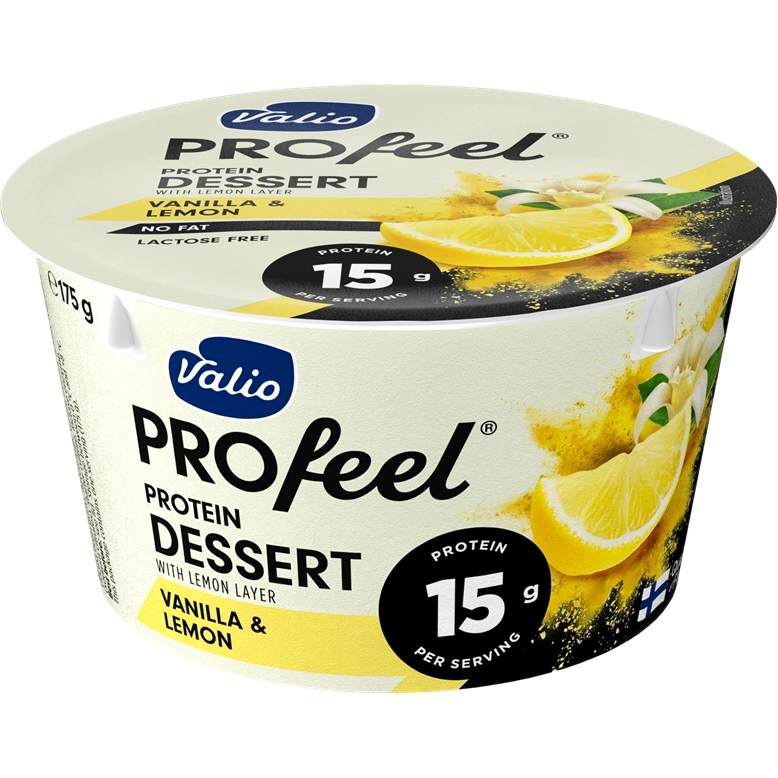 Десерт Protein із смаком лимон/ваніль Valio 175г.