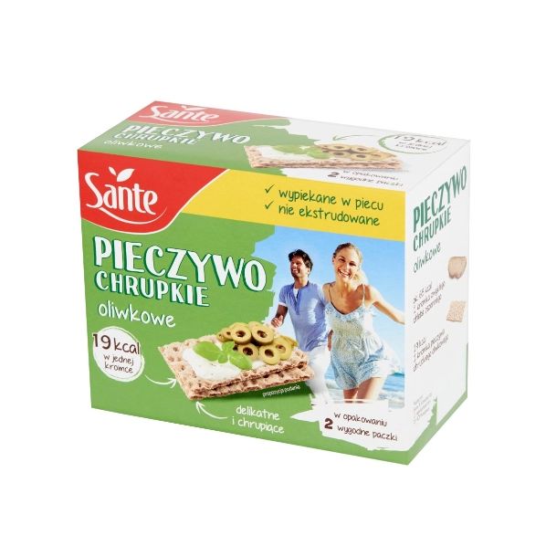 Хлібці хрусткі з оливками Sante 150г.
