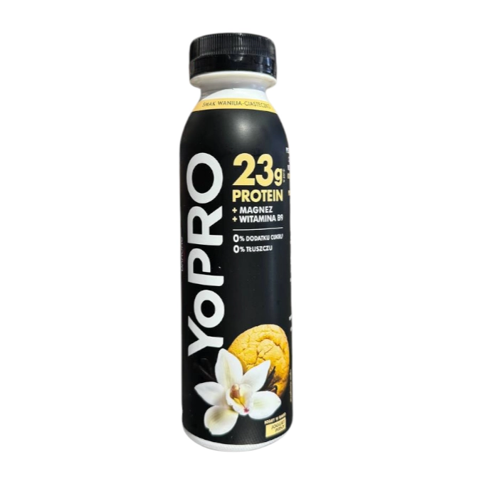 Йогурт протеїновий питний печиво/ваніль YoPro 270г.