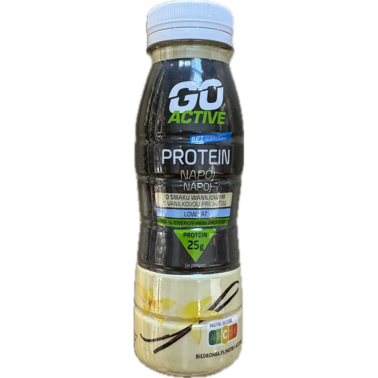 Йогурт протеїновий питний ваніль GoActive 230г.