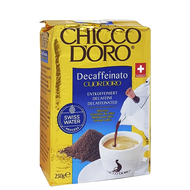 Кава Chicco D`oro Decaffeinato мелена 250 г.
