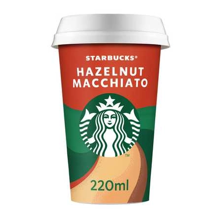 Кава холодна Starbucks hazelnut macchiato 220мл.