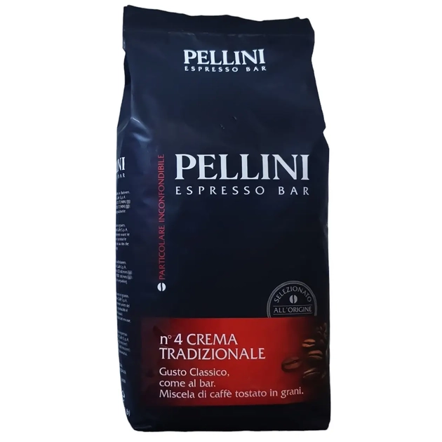 Кава в зернах PELLINI №4 Crema Traditional 1 кг.