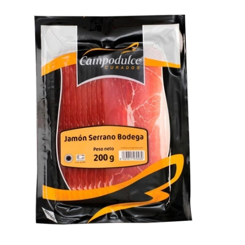 Хамон нарізка Campodulce Curados Serrano Bodega 200г.