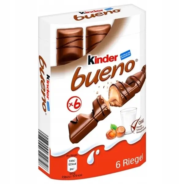 Kinder bueno 6 шт. 117г.