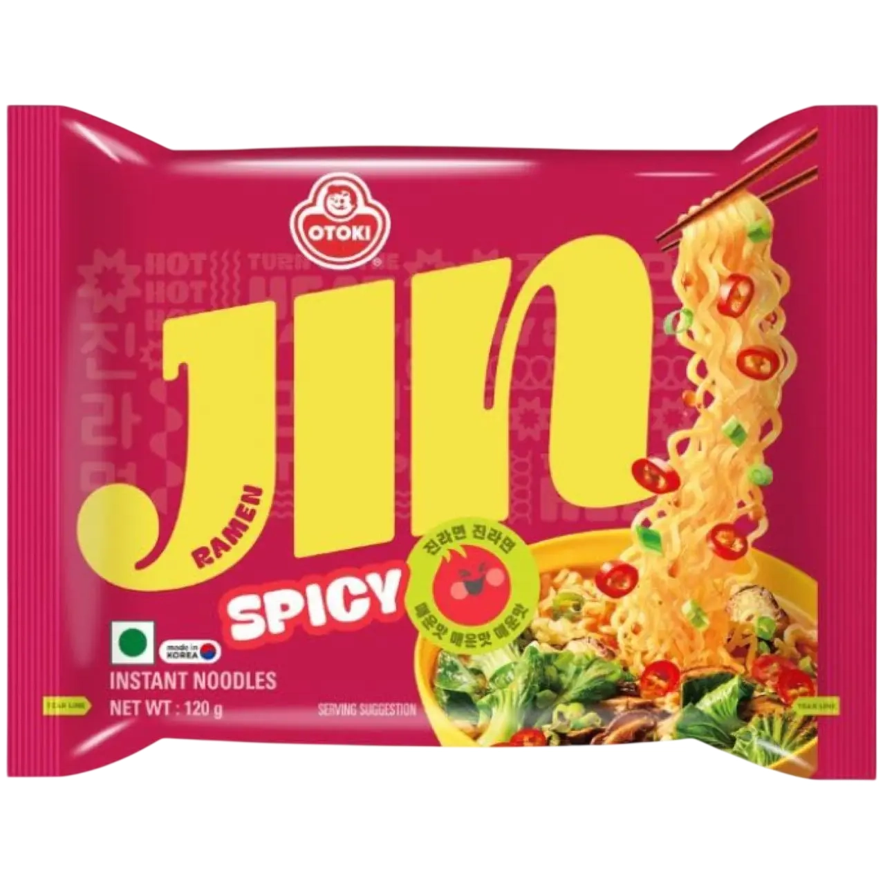 Локшина Джин рамен гострий Ottogi 120г.