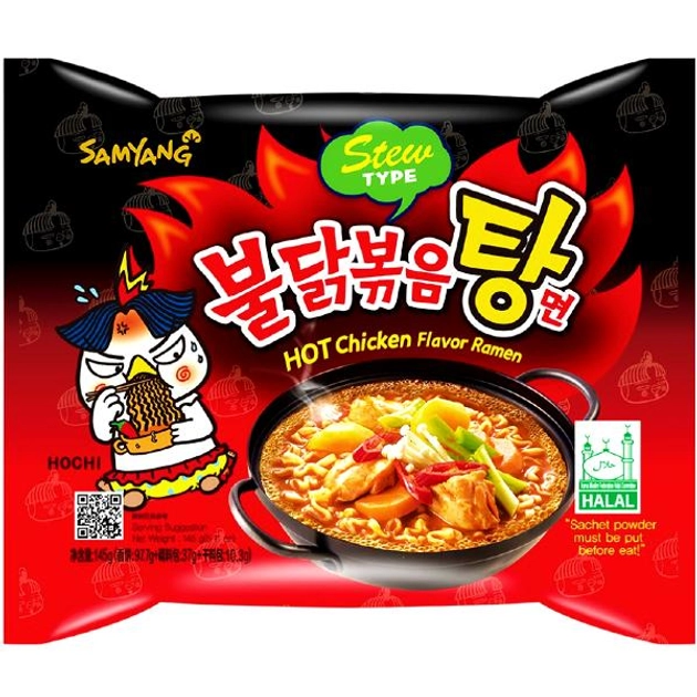 Локшина Samyang Buldak гостра зі смаком курки Stew Type 140 г.
