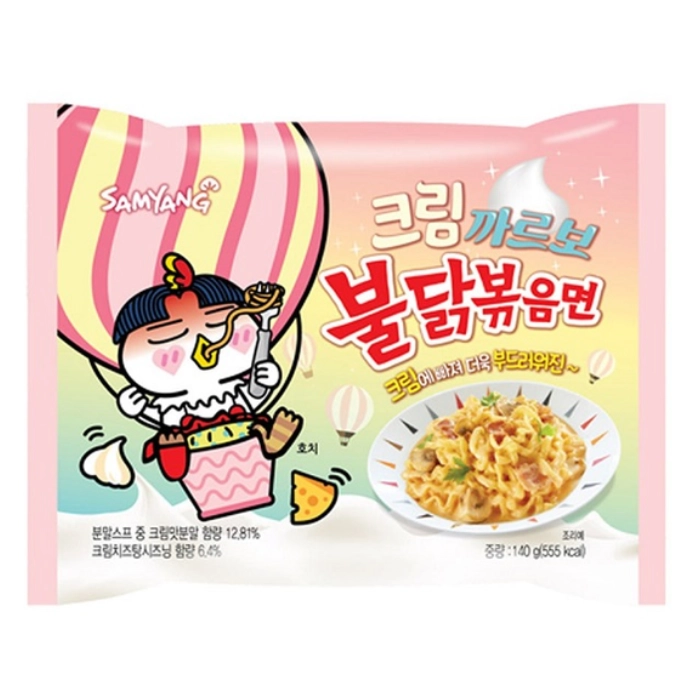 Локшина швидкого приготування Cream Carbonara SAMYANG 130 г.
