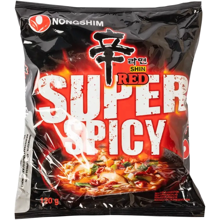 Локшина швидкого приготування Shin Red Super Spicy NONGSHIM 120 г.