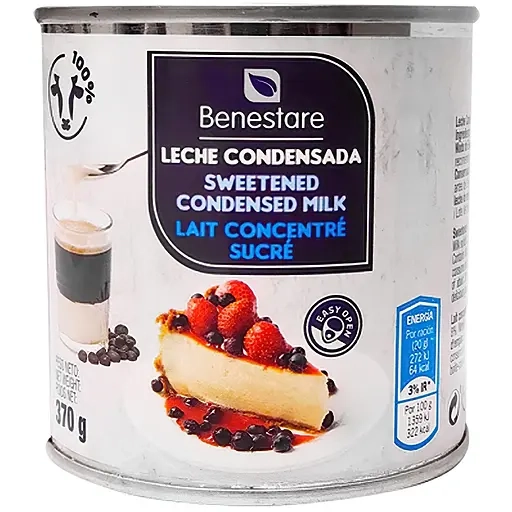 Згущене молоко Benestare Leche Condensada 370 г.