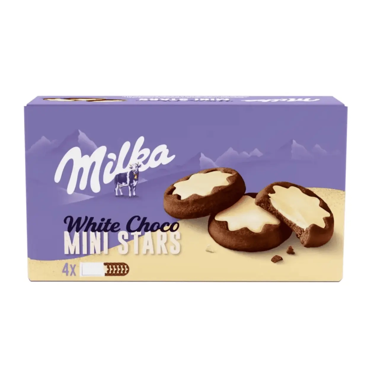 Печиво Milka Choco Mini Stars White Choc 150г.