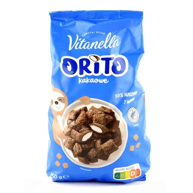 Сухий сніданок подушечки  Vitanella Orito 350г.