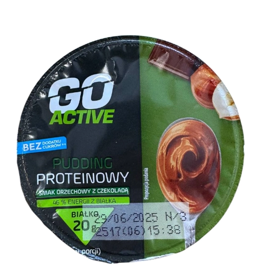Пудинг Protein із смаком горіхового крему GoActive 200г.