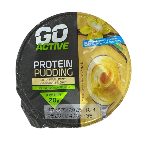 Пудинг Protein із смаком ванілі GoActive 200г.