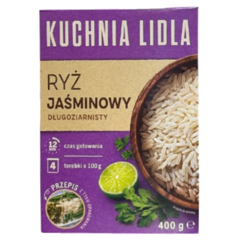 Рис жасминовий Kuchnia Lidla 400г.