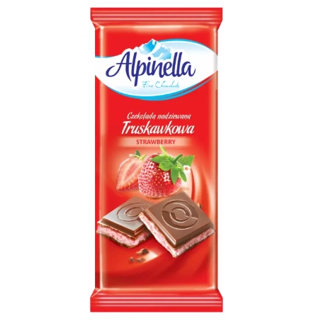 Шоколад Alpinella з полуницею 100 г.