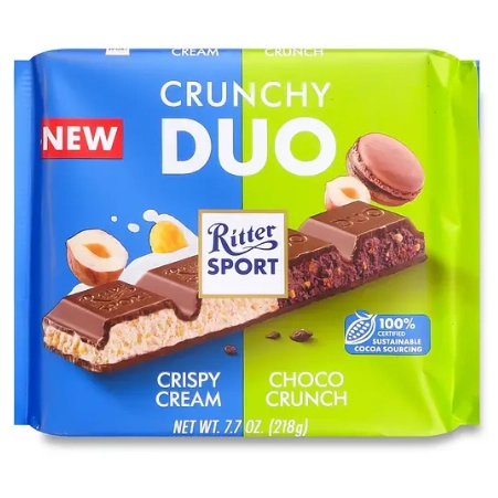 Шоколад Crunchy Ritter Sport 218г.