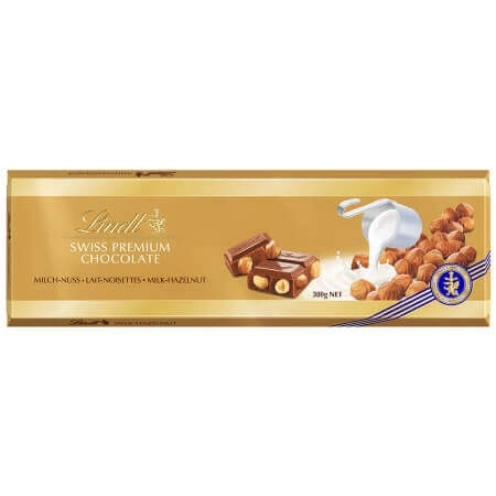 Шоколад з горіхом LINDT 300 г.