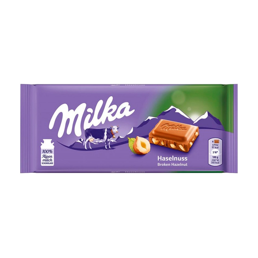 Шоколад Milka Hazelnuts 80 г.