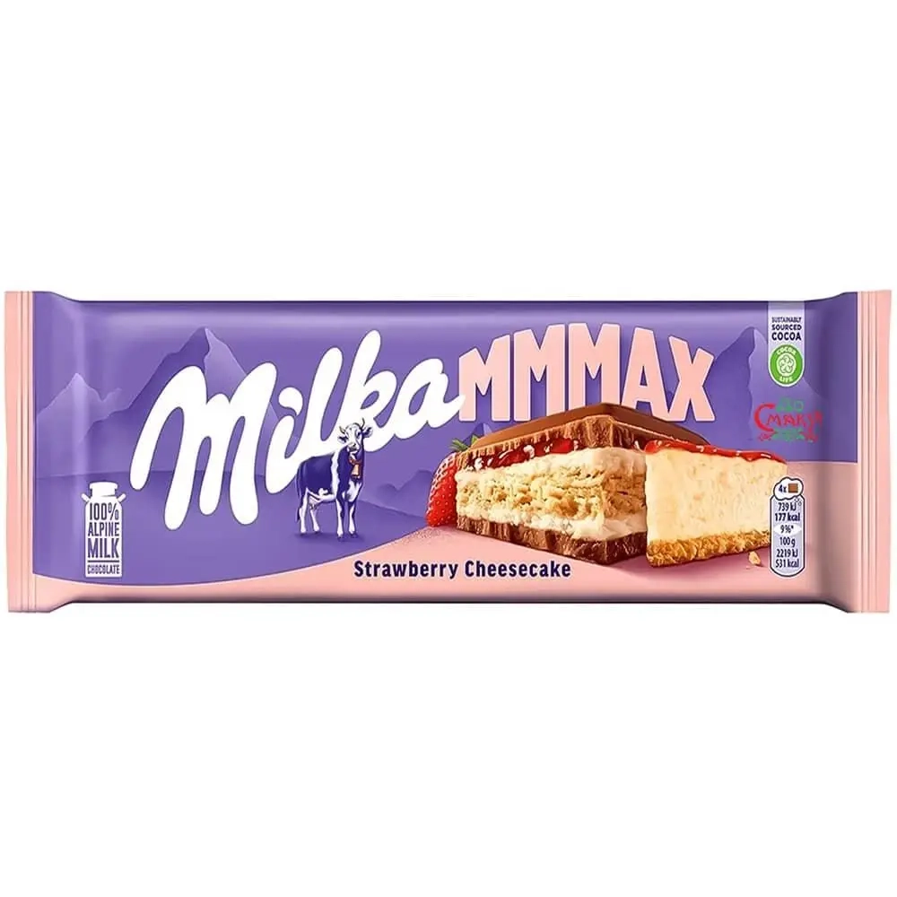 Шоколад Milka Strawberry Cheesecake 300 г.