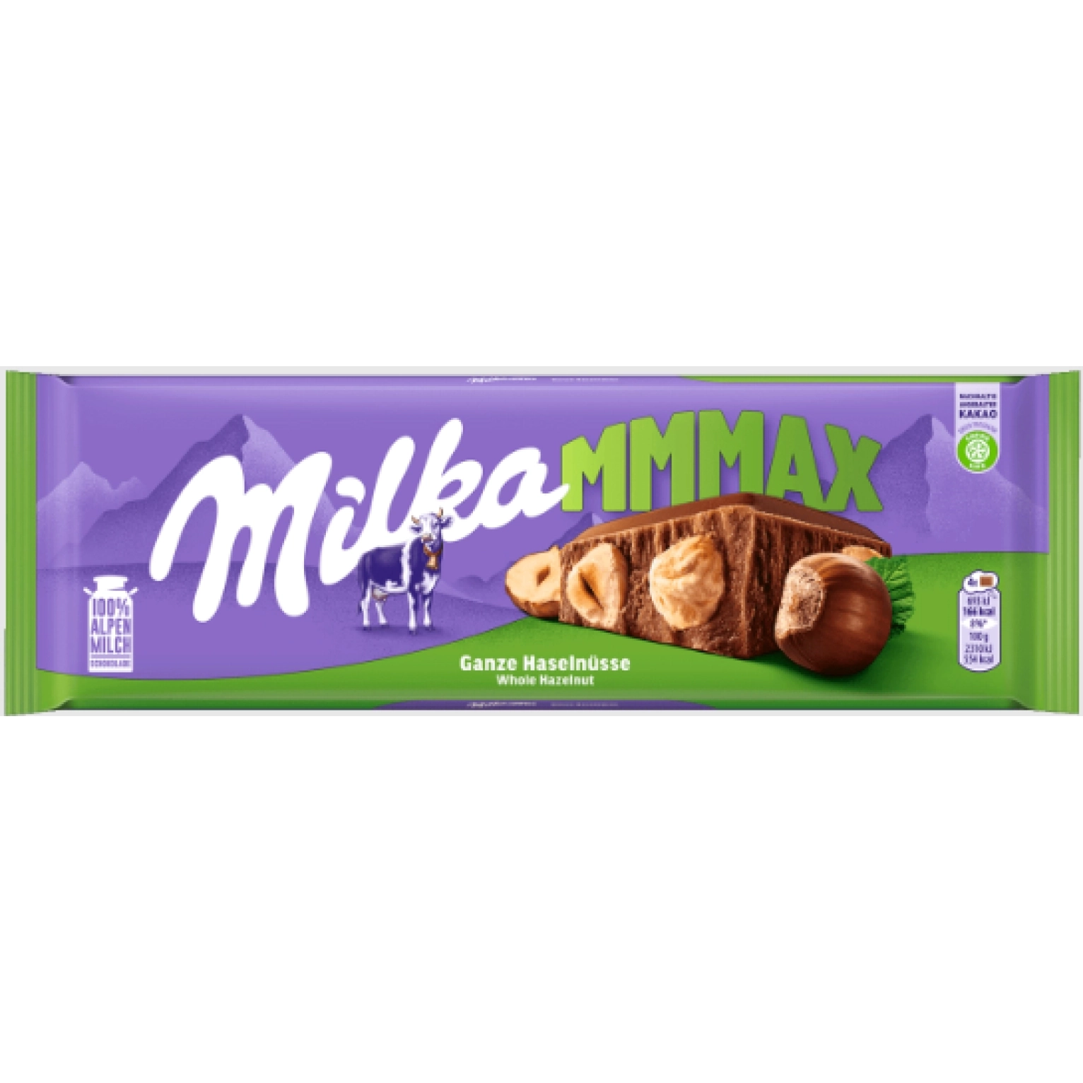 Шоколад Milka Whole Hazelnuts лісовий горіх 250 г.
