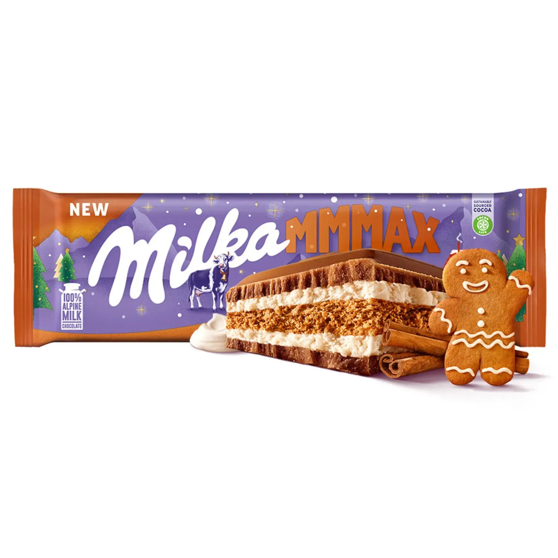 Шоколад Milka Winter Edition пряник/кориця 300 г.