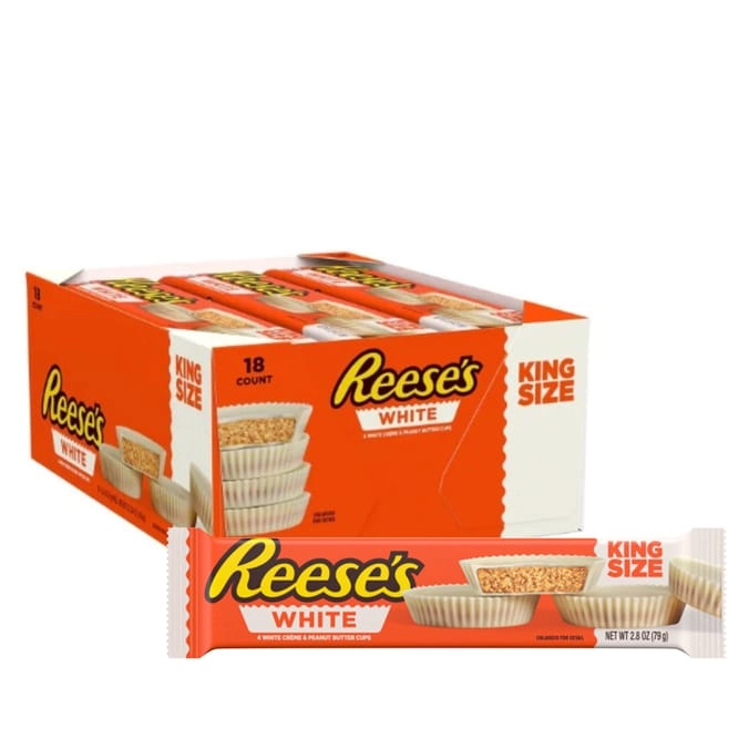 Шоколад Reese's White Peanut Butter 4 Cups King Size 79 г.