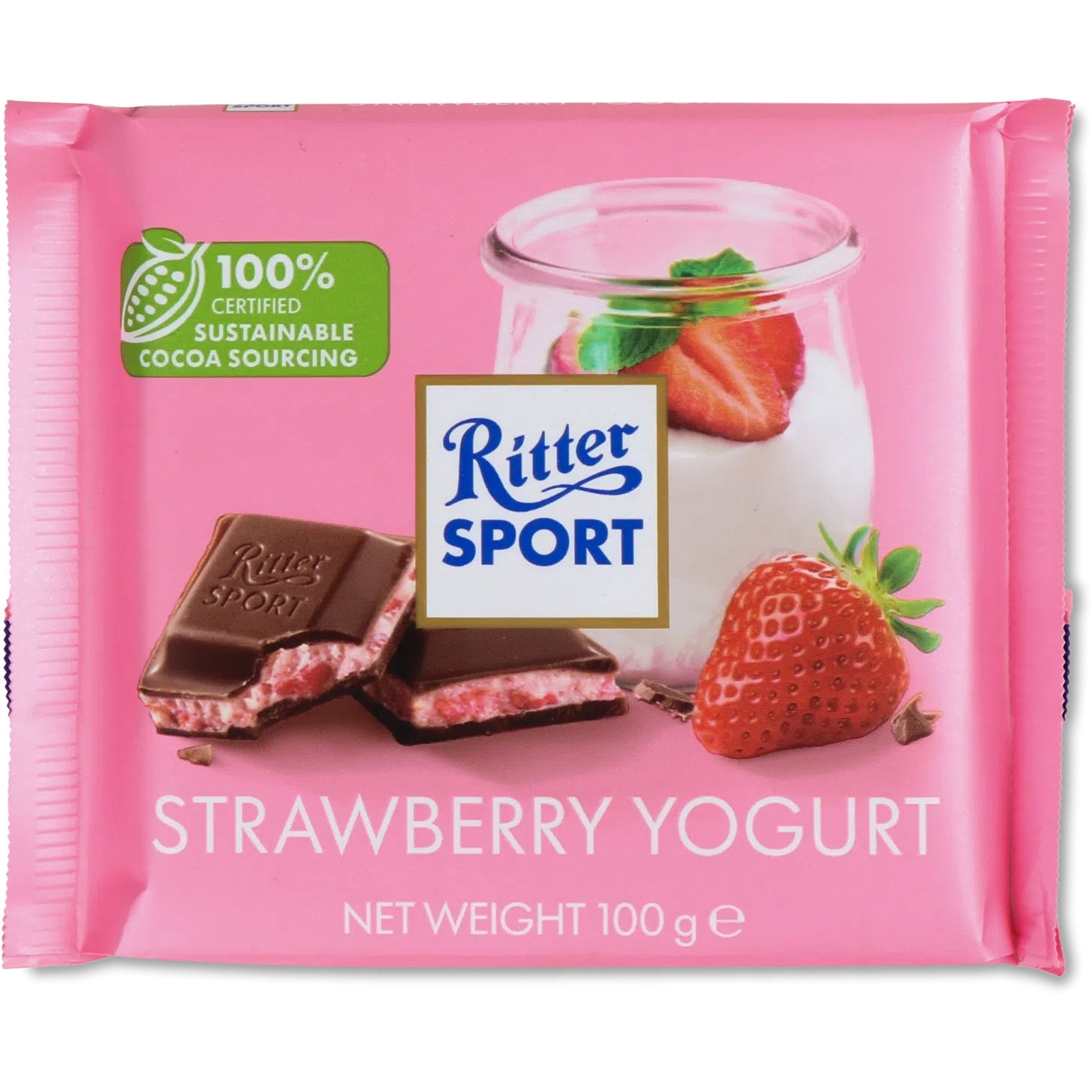 Шоколад Ritter Sport Erdbeer Joghurt 100г.