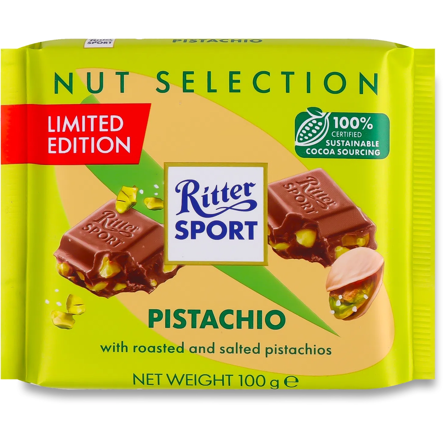 Шоколад Ritter Sport Pistazie 100г.