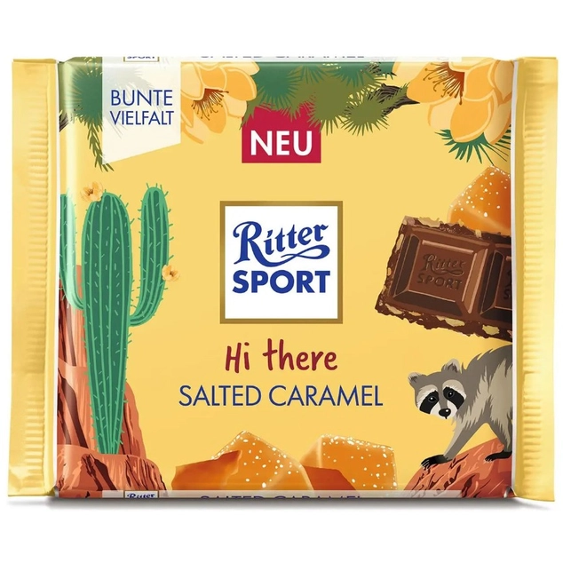 Шоколад Ritter Sport Salted Caramel 100г.