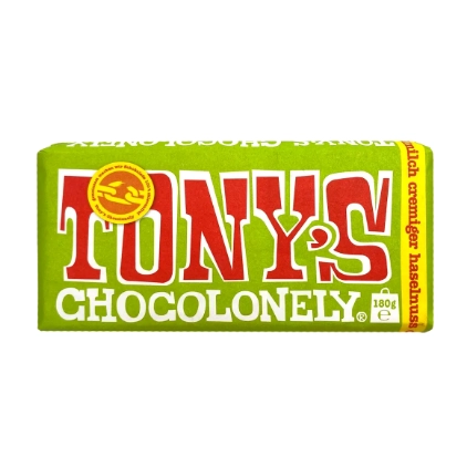Шоколад Tony's Chocolonely Cremiger haselnuss 180г.