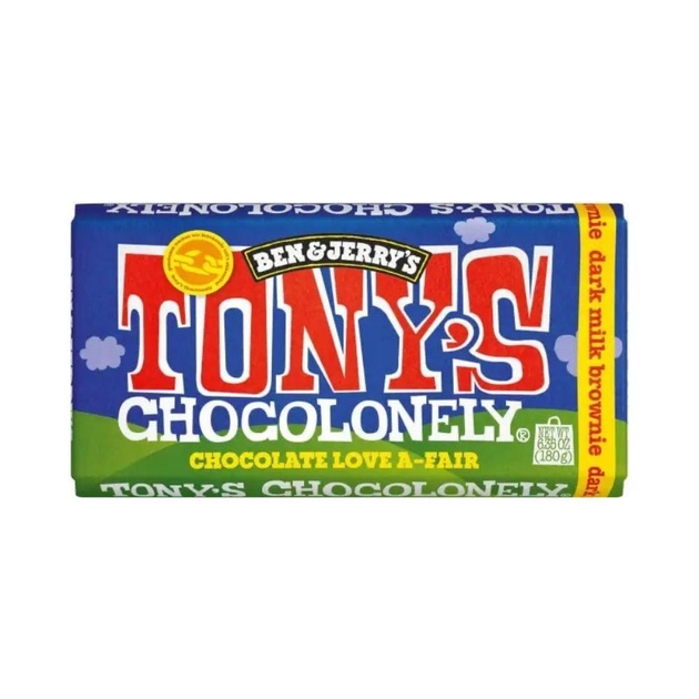 Шоколад Tony's Chocolonely Dark Milk Brownie 180г.