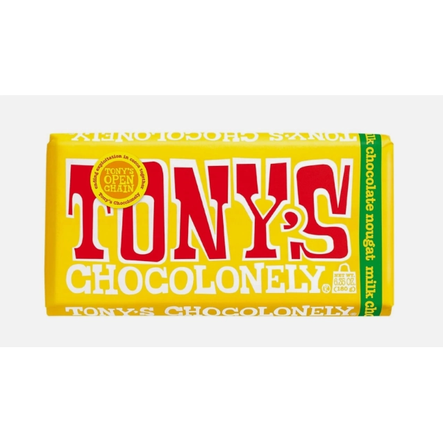 Шоколад Tony’s Chocolonely Honig-Mandel Nougat 180г.