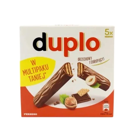 Шоколадні батончики горіхові Kinder Duplo 5 шт. 91 г.
