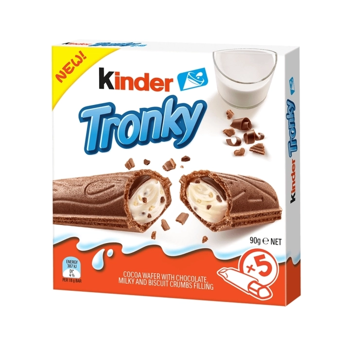 Шоколадний батончик Kinder Tronky 90г.