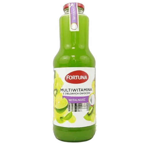 Сік зі смаком зелених фруктів в склі FORTUNA 1л.