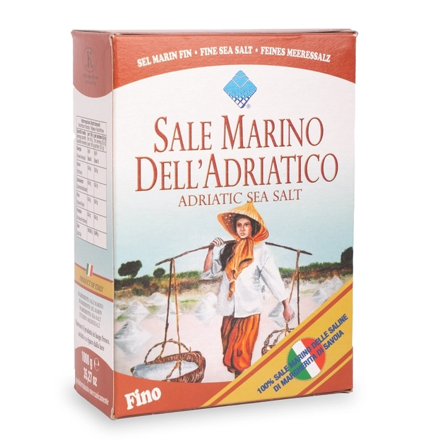 Сіль морська дрібна Della Adriatico 1 кг.